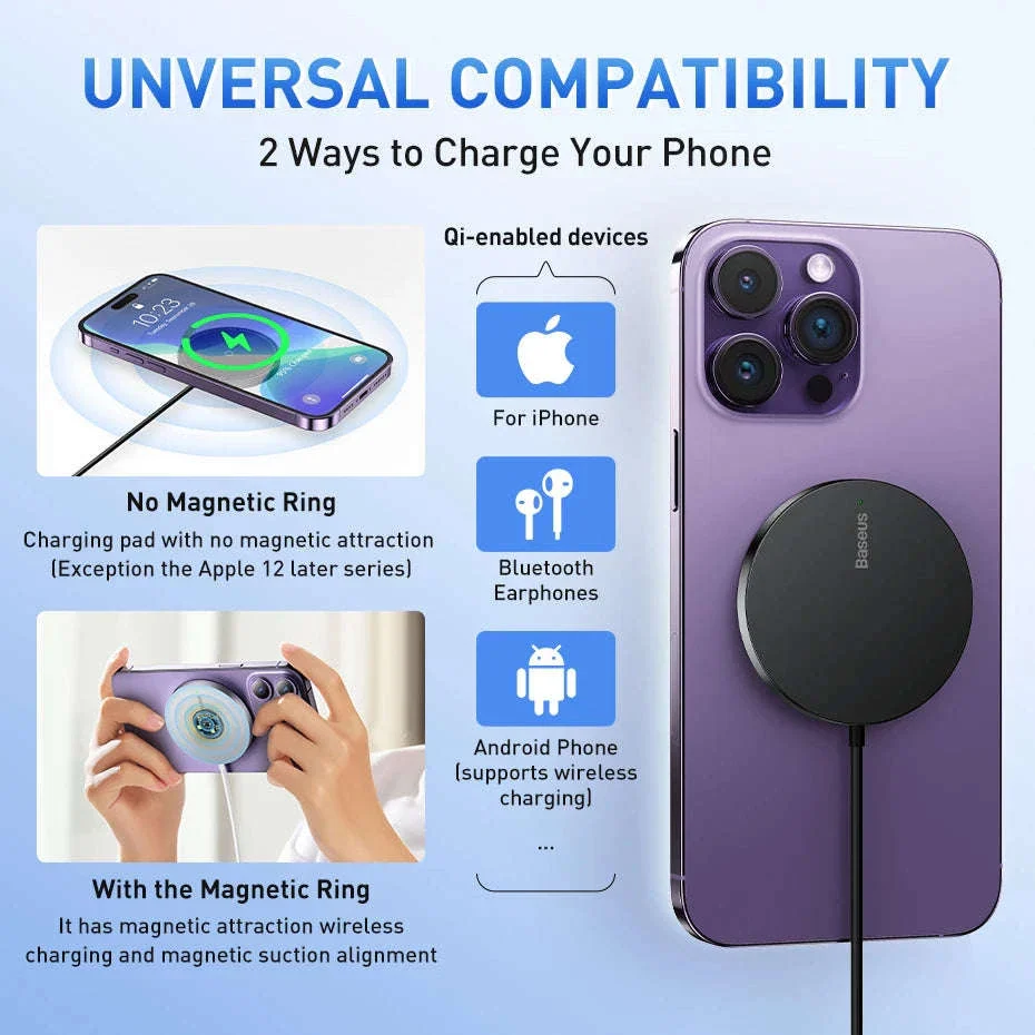 Magnetic 15W Wireless Charger Pad for iPhone 12–15 Series - Image 9