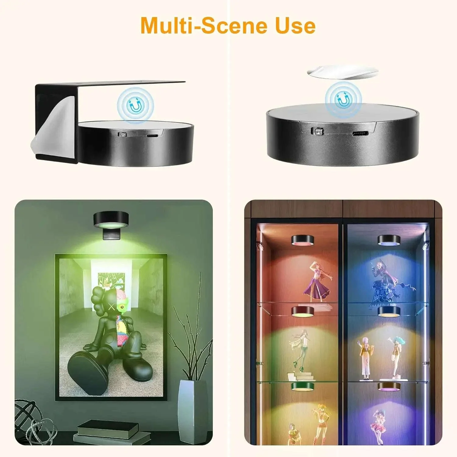 Magnetic LED Wall Light with Remote Control and 360° Rotation - Image 24