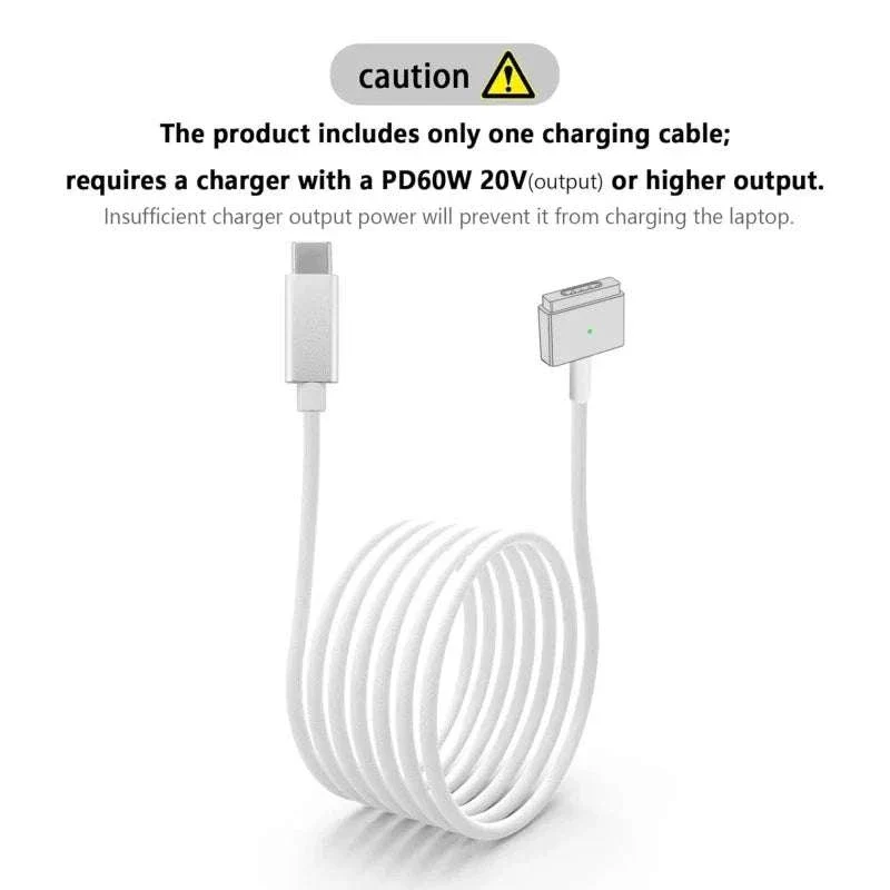 USB-C to MagSafe Cable for MacBook Air/Pro 45W 60W 85W - Image 6