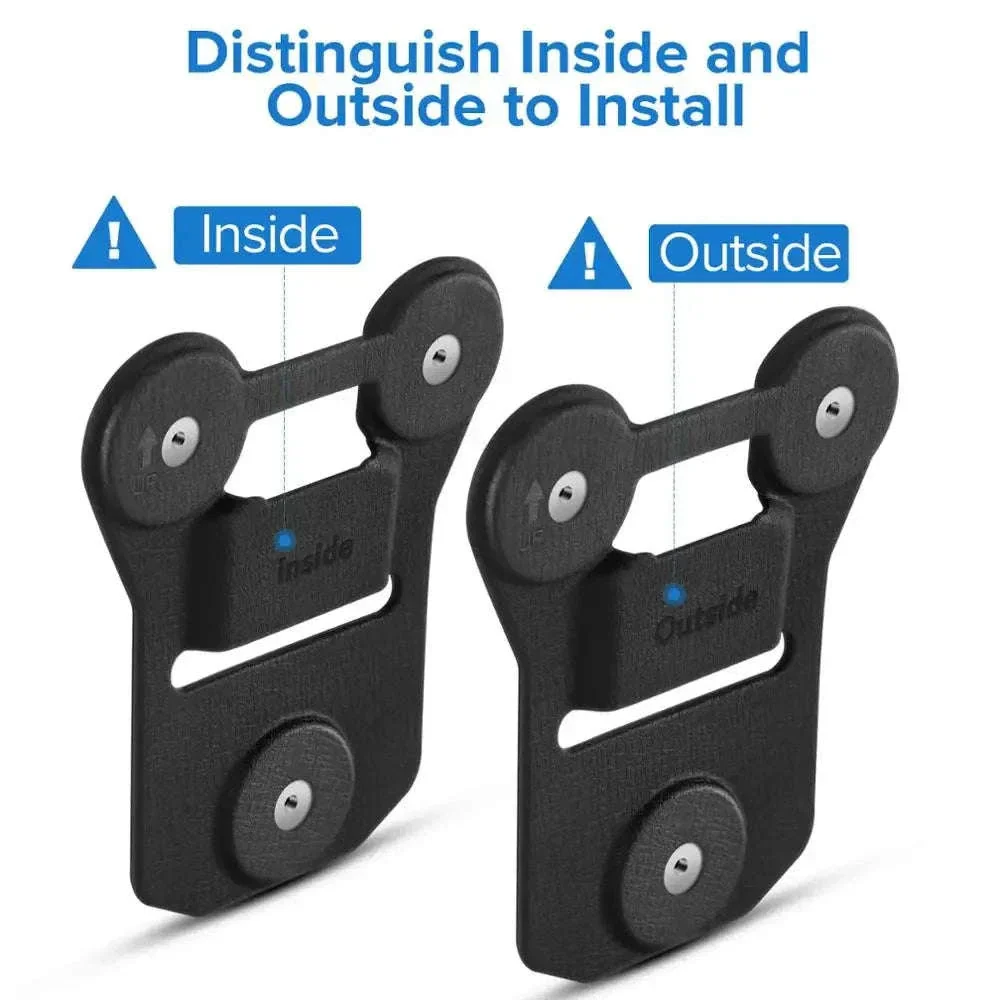 Magnetic Suction Back Clip for Body-Worn Cameras Secure Dual Magnet Hold - Image 3
