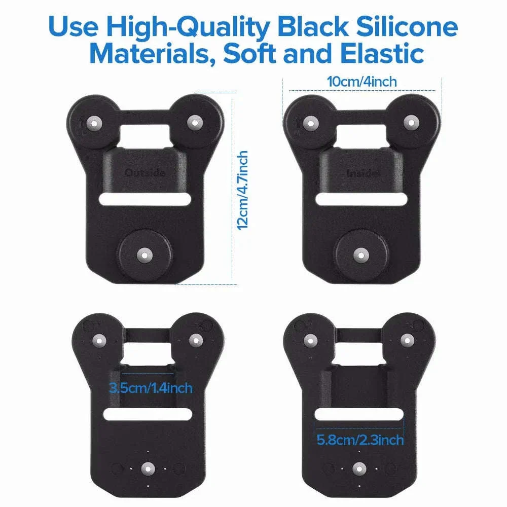 Magnetic Suction Back Clip for Body-Worn Cameras Secure Dual Magnet Hold - Image 8