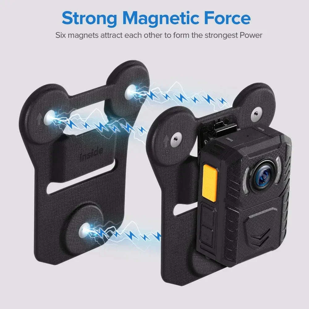 Magnetic Suction Back Clip for Body-Worn Cameras Secure Dual Magnet Hold - Image 9