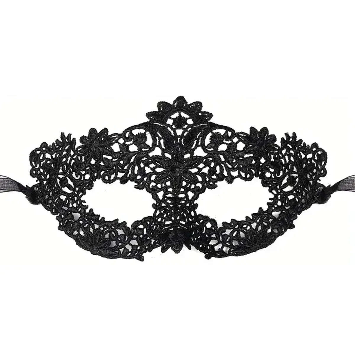 Black Lace Masquerade Mask Set for Couples - Image 7