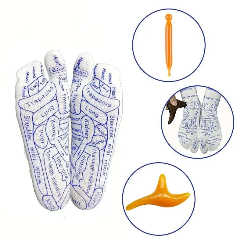 Acupressure Foot Massage Socks with Reflexology Zones - Image 10