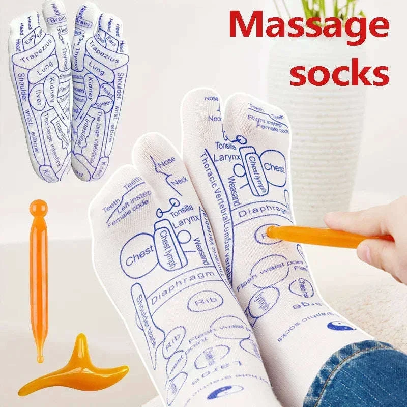 Acupressure Foot Massage Socks with Reflexology Zones - Image 14