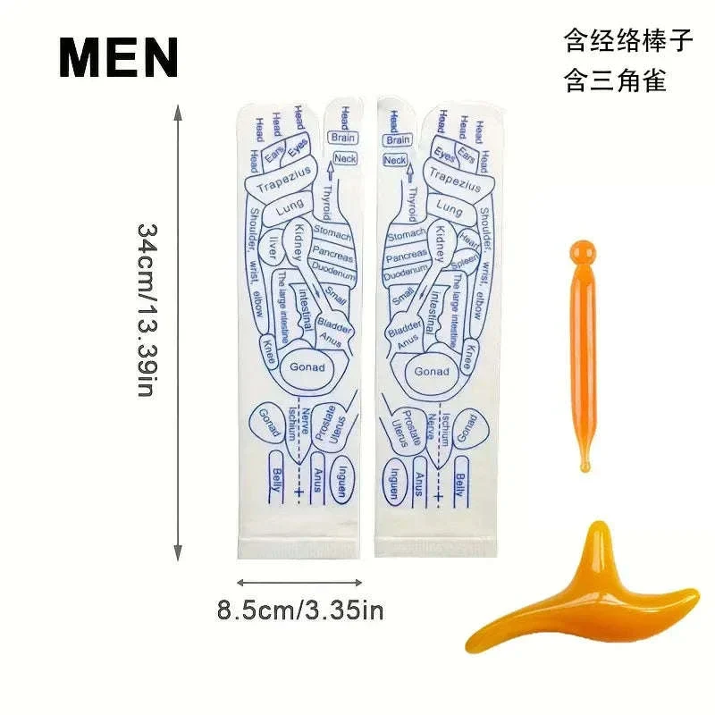 Acupressure Foot Massage Socks with Reflexology Zones - Image 19