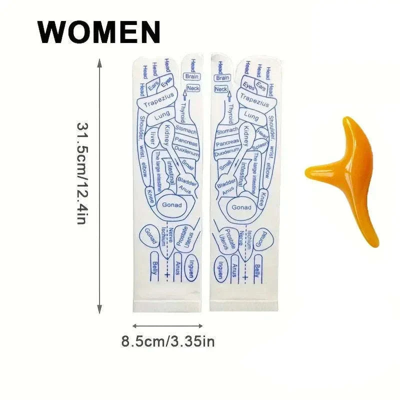 Acupressure Foot Massage Socks with Reflexology Zones - Image 25