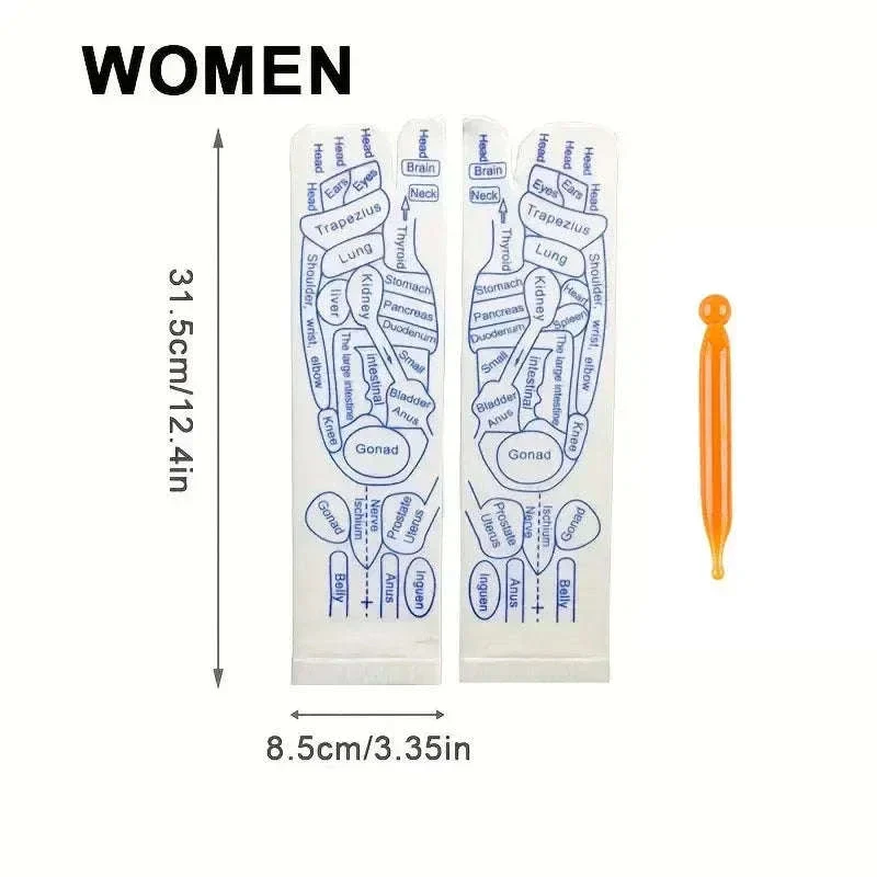Acupressure Foot Massage Socks with Reflexology Zones - Image 26