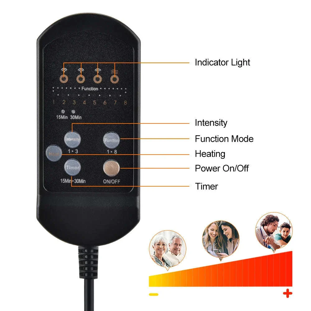 Electric Heating Massage Pad for Neck and Back Relief - Image 9