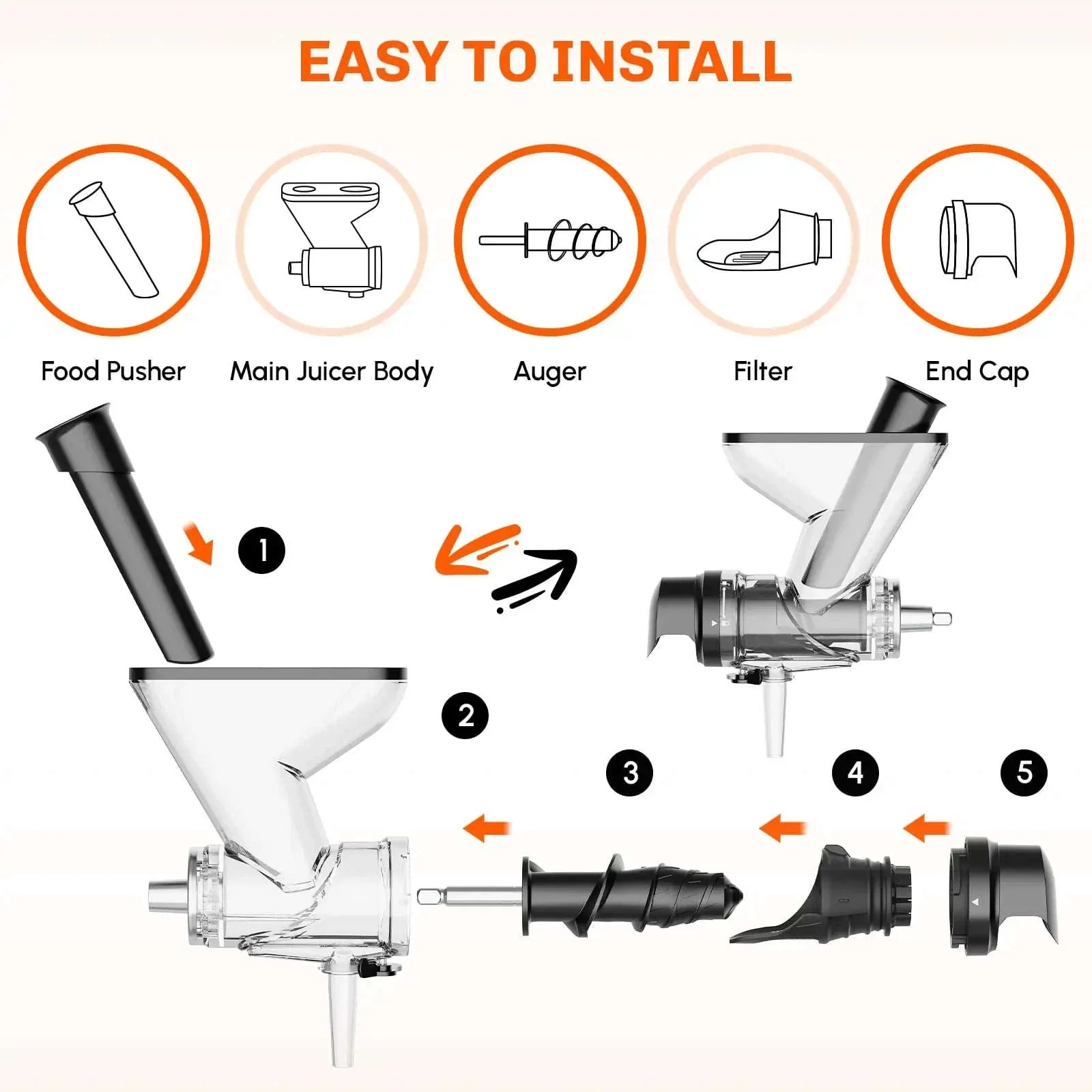Masticating Juicer Attachment for KitchenAid Stand Mixer - Image 4