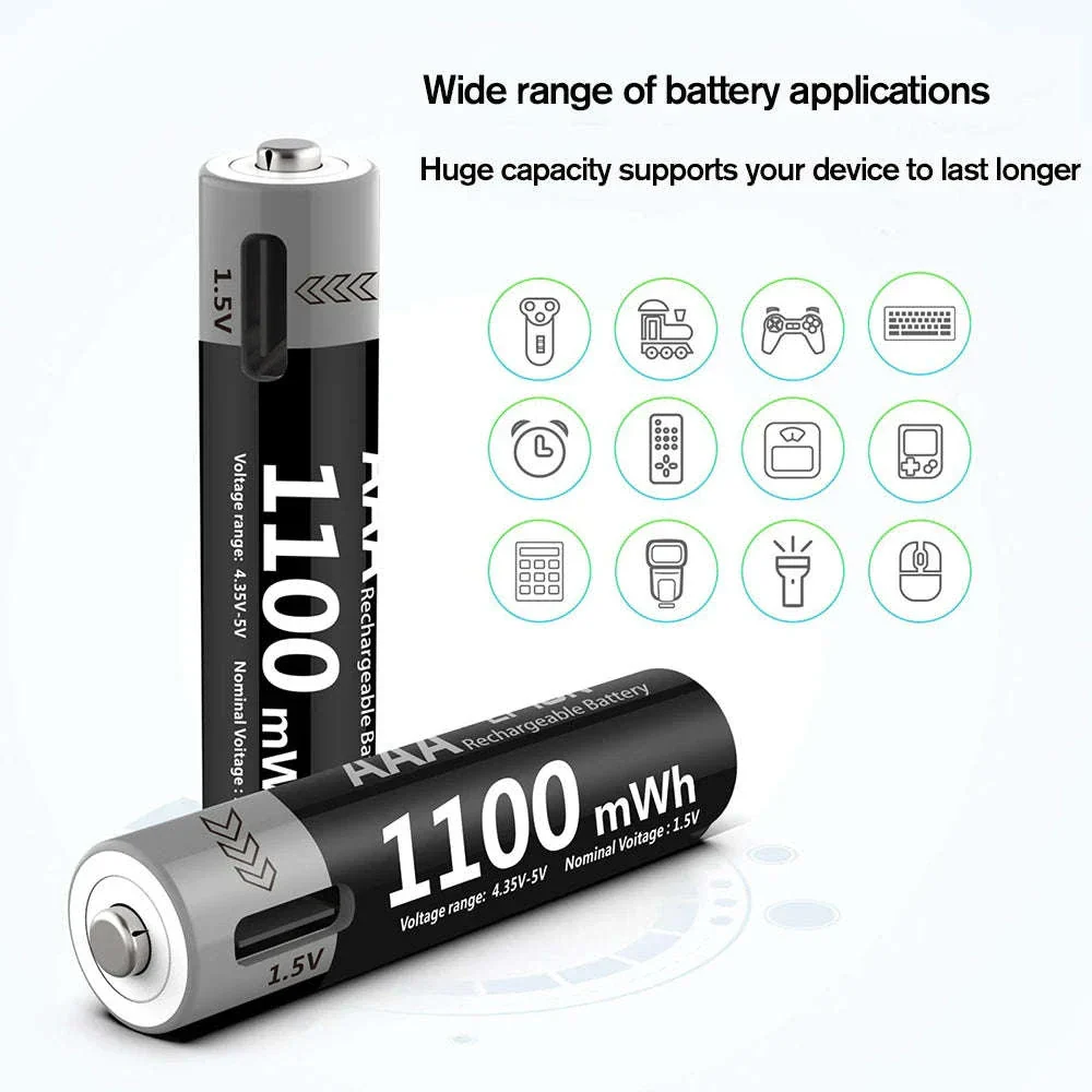 MATOV USB Rechargeable AA & AAA Li-ion Batteries - Image 18
