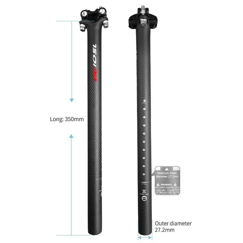 Carbon Fiber Bicycle Seatpost 27.2/30.8/31.6mm 350/400mm - Image 25