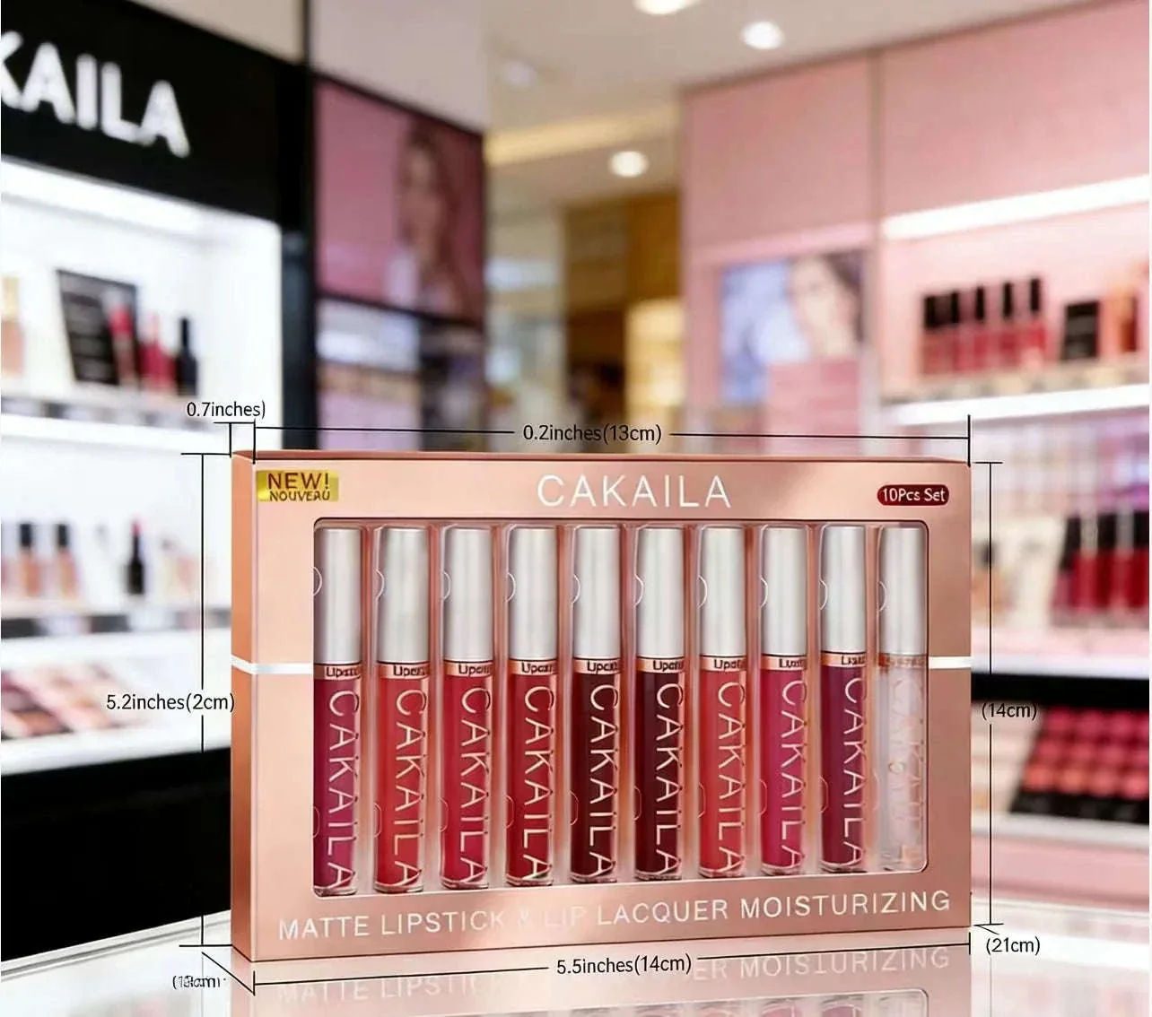 Matte Liquid Lipstick Set – 10pc Waterproof Velvet Lip Colors - Image 2