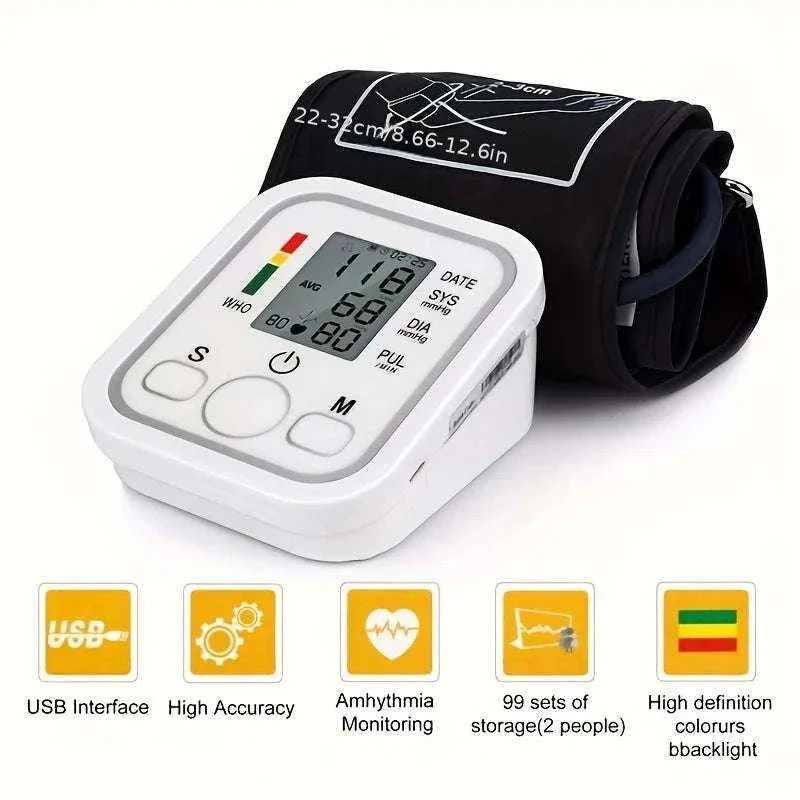 Medical Arm Blood Pressure Monitor with Digital Gauge - Image 9
