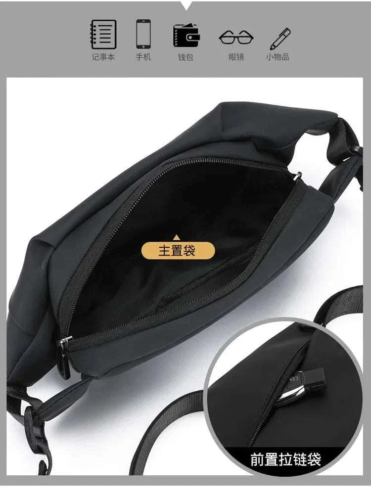 Men Minimalist Outdoor Sports Waist Bag for Hands-Free Carry - Image 10