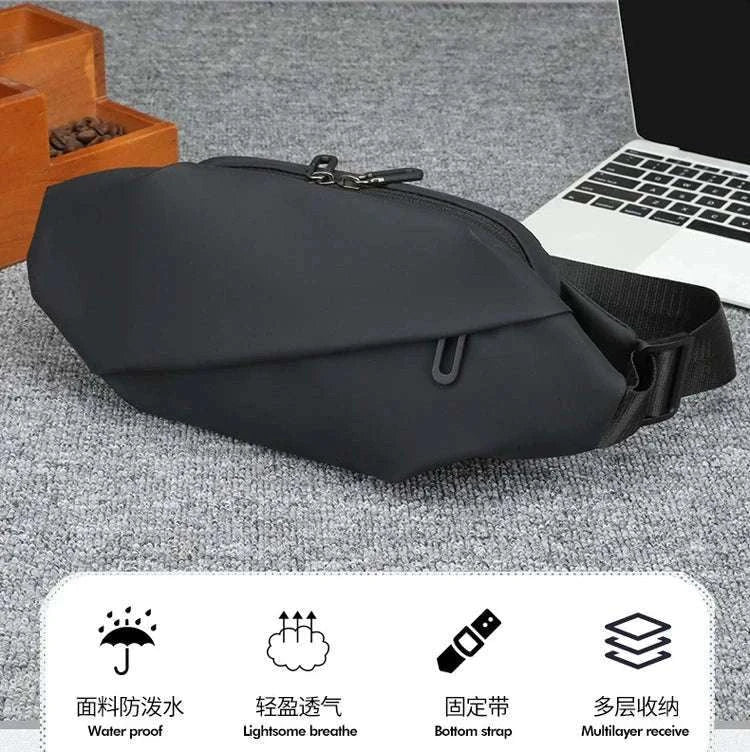 Men Minimalist Outdoor Sports Waist Bag for Hands-Free Carry - Image 7
