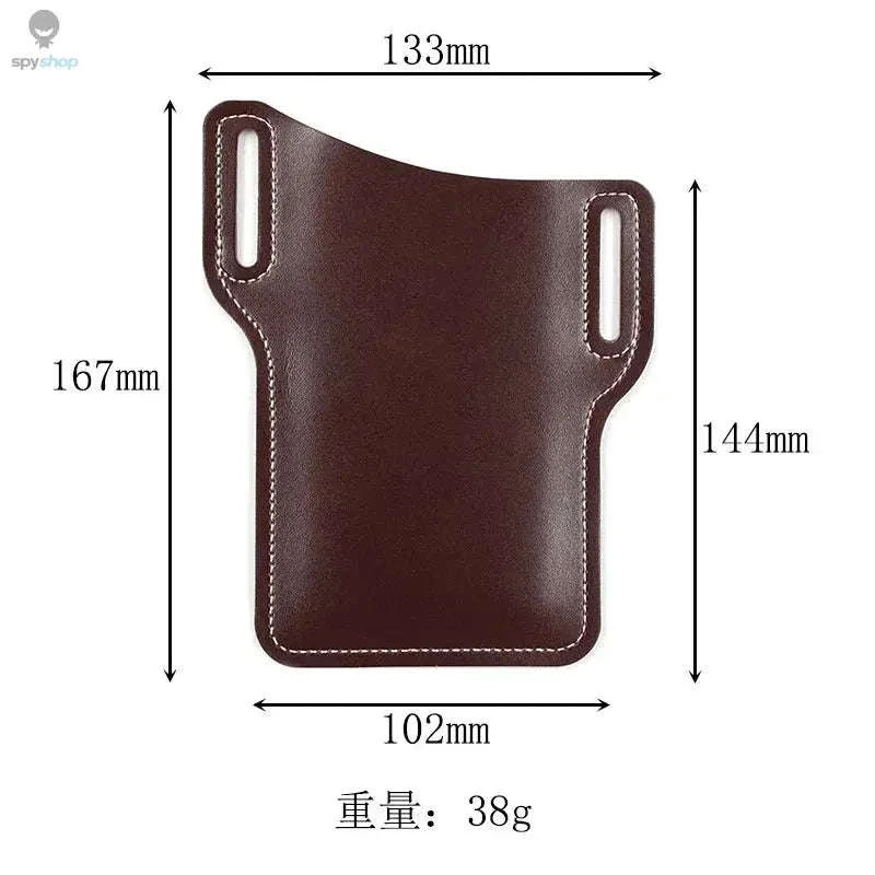 Leather Phone Holster Belt Waist Bag for Everyday Carry - Image 11