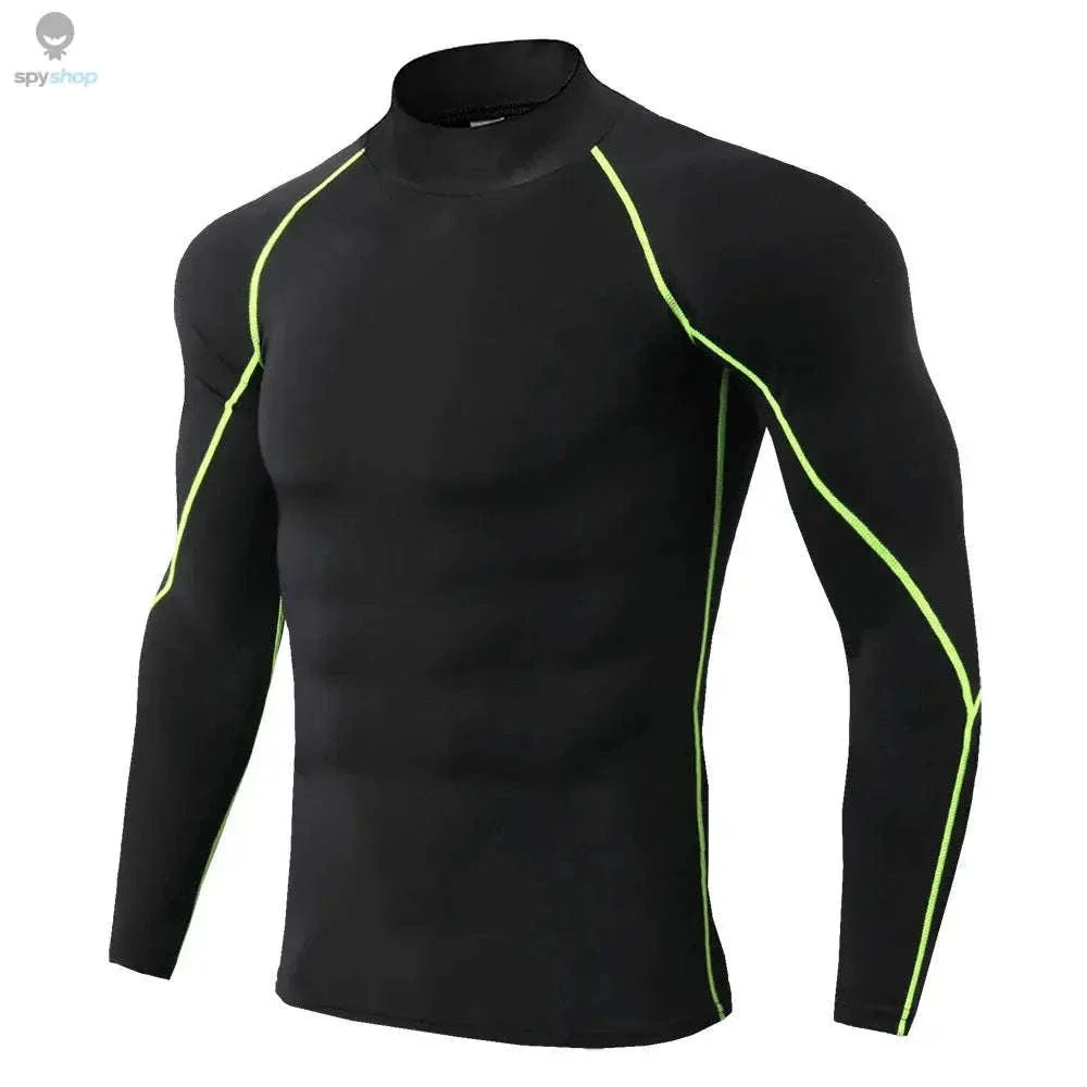 Men's Quick Dry Compression Shirt for Training Support - Image 10