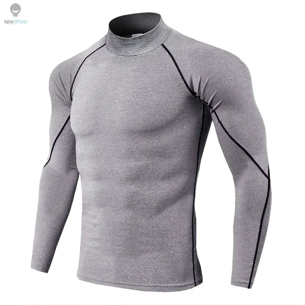 Men's Quick Dry Compression Shirt for Training Support - Image 13