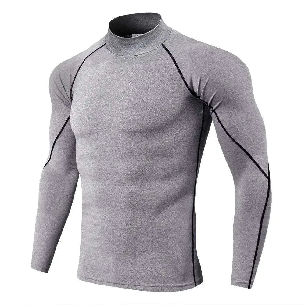 Men's Quick Dry Compression Shirt for Training Support - Image 16