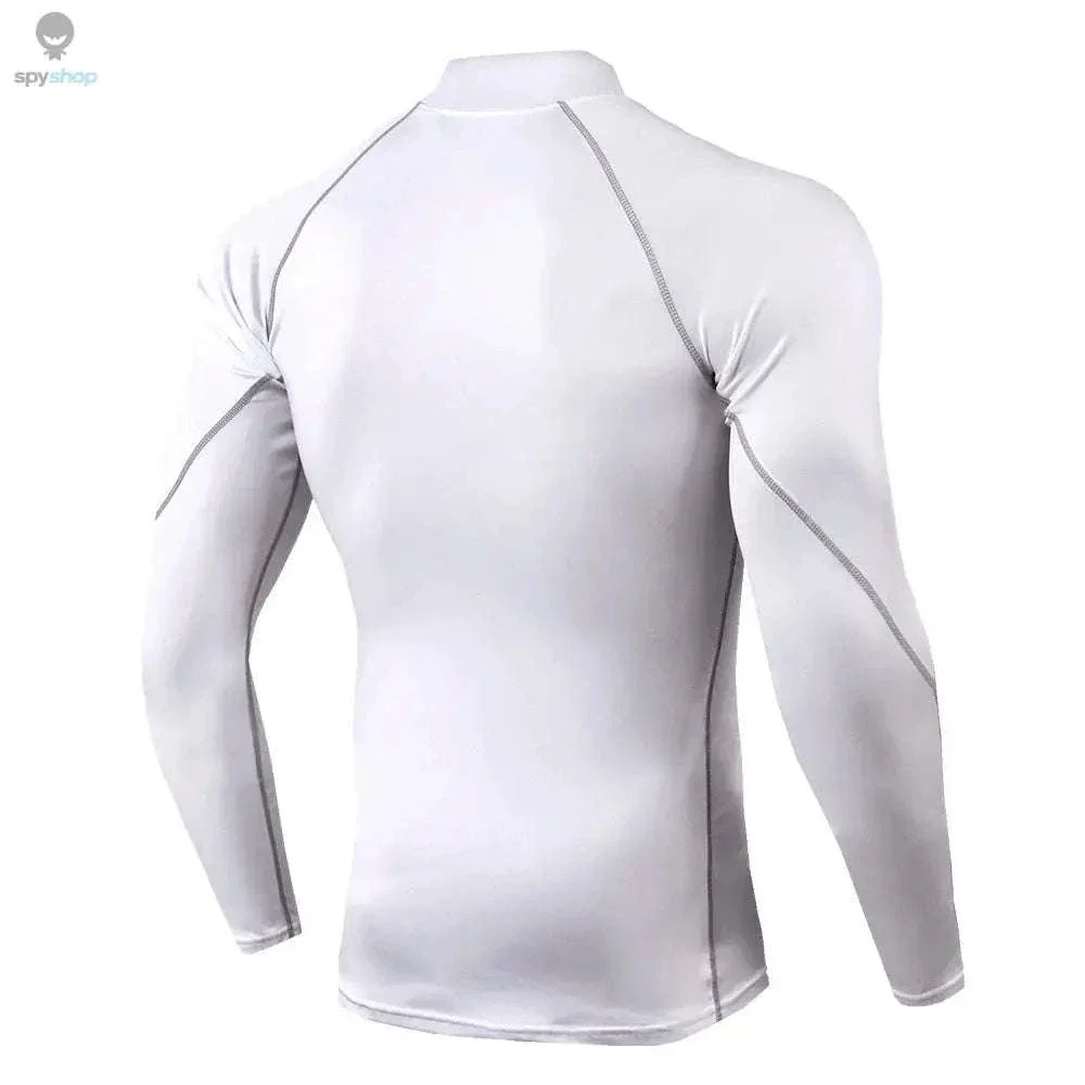 Men's Quick Dry Compression Shirt for Training Support - Image 3