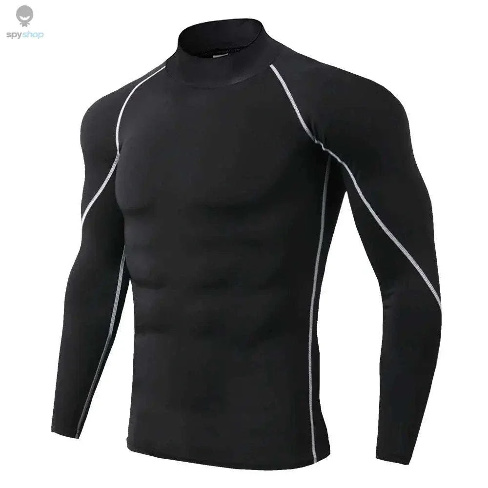 Men's Quick Dry Compression Shirt for Training Support - Image 7