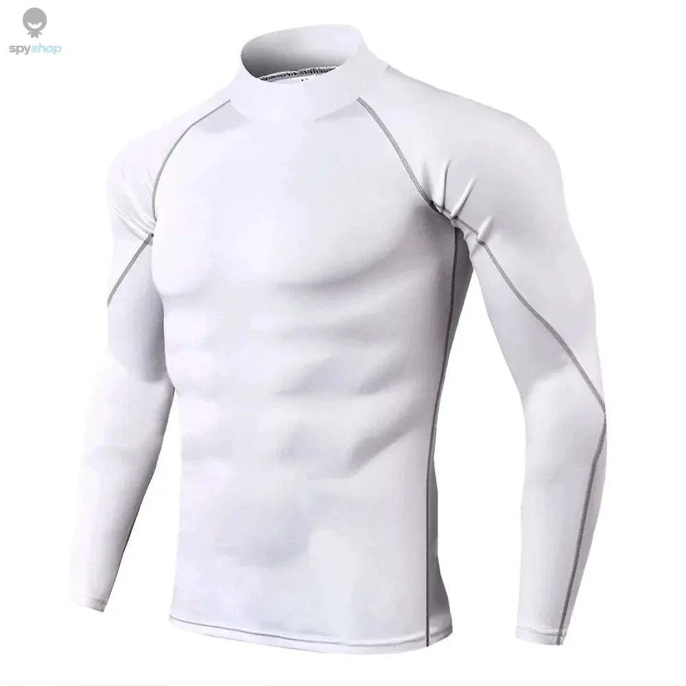 Men's Quick Dry Compression Shirt for Training Support - Image 8