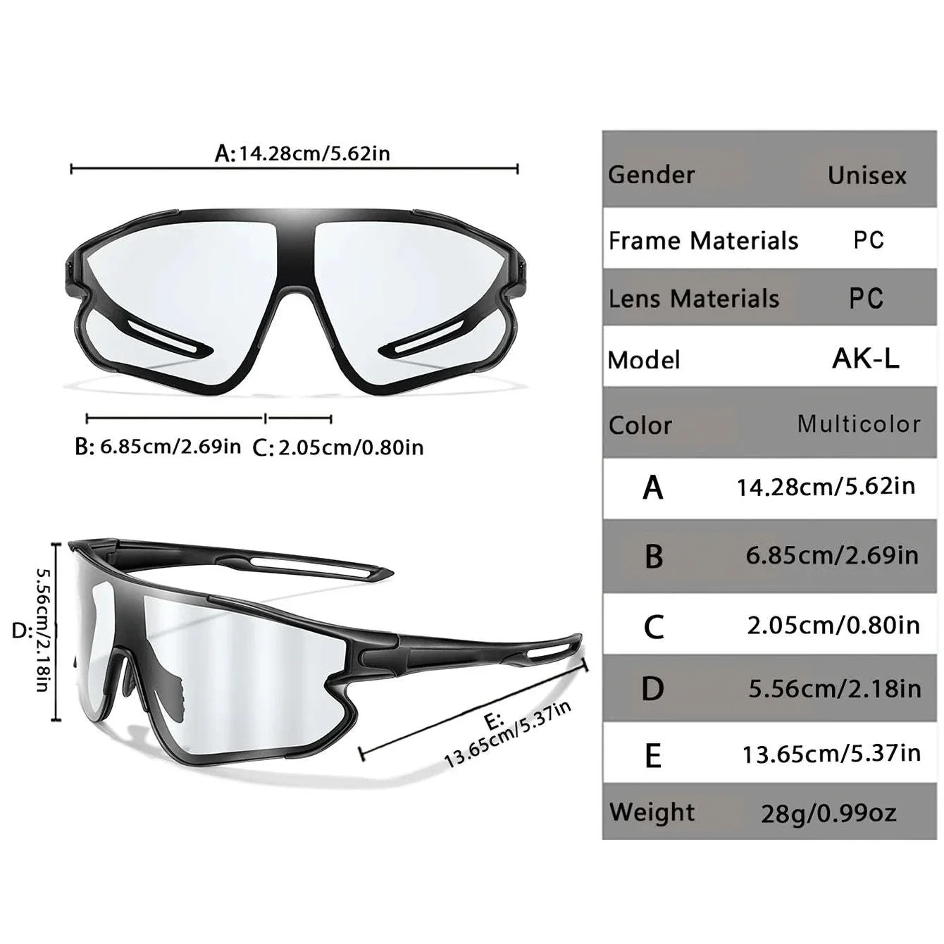 Photochromic Motorcycle Glasses for Outdoor Sports and Riding - Image 2