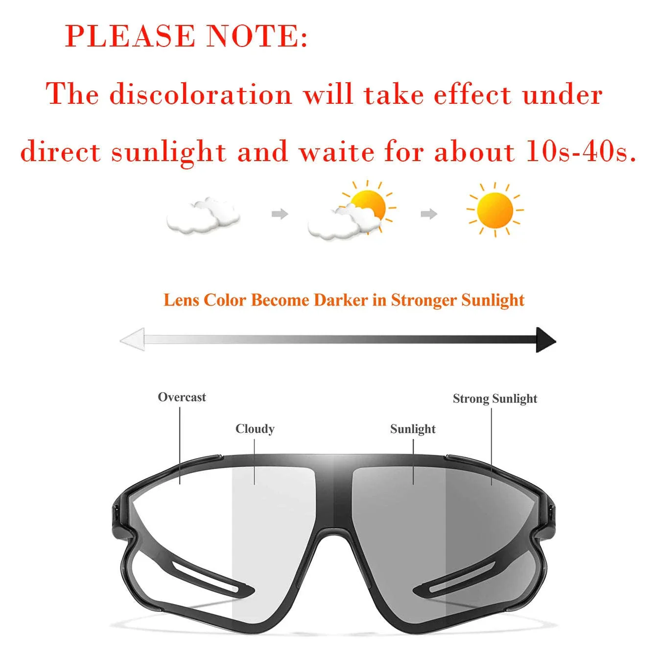 Photochromic Motorcycle Glasses for Outdoor Sports and Riding - Image 3