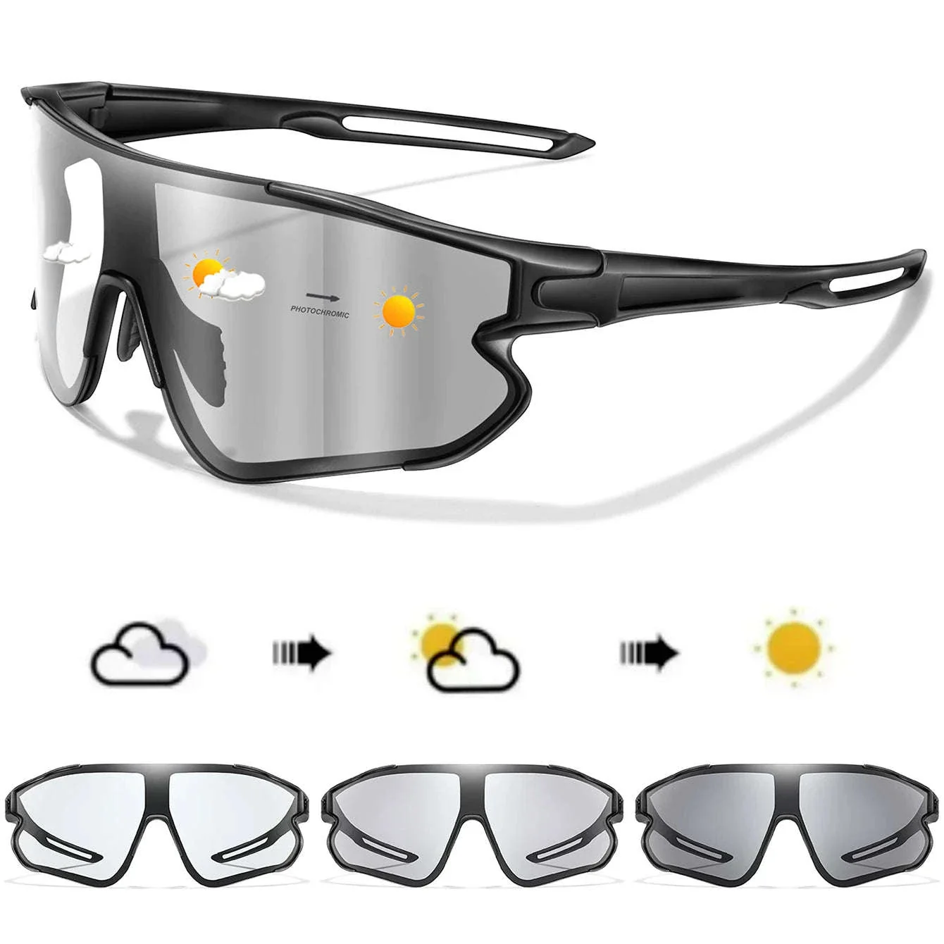 Photochromic Motorcycle Glasses for Outdoor Sports and Riding - Image 4