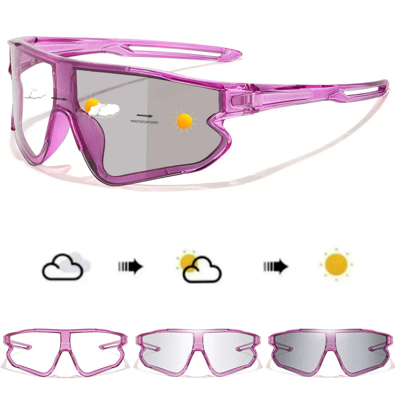 Photochromic Motorcycle Glasses for Outdoor Sports and Riding - Image 5