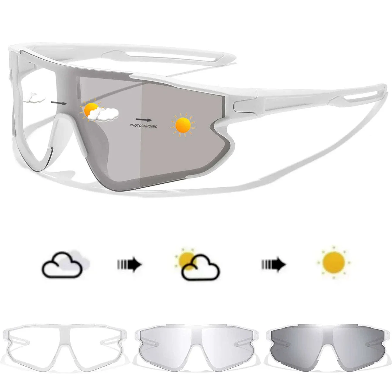 Photochromic Motorcycle Glasses for Outdoor Sports and Riding - Image 6