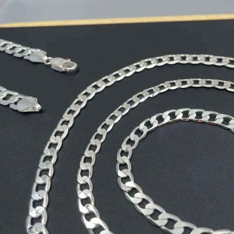 925 Sterling Silver Chain Necklace for Men and Women - Image 2
