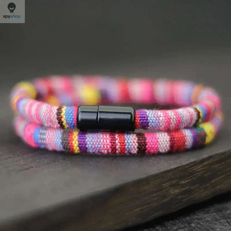 Men’s Bohemia Rope Bracelet with Magnetic Clasp - Image 20
