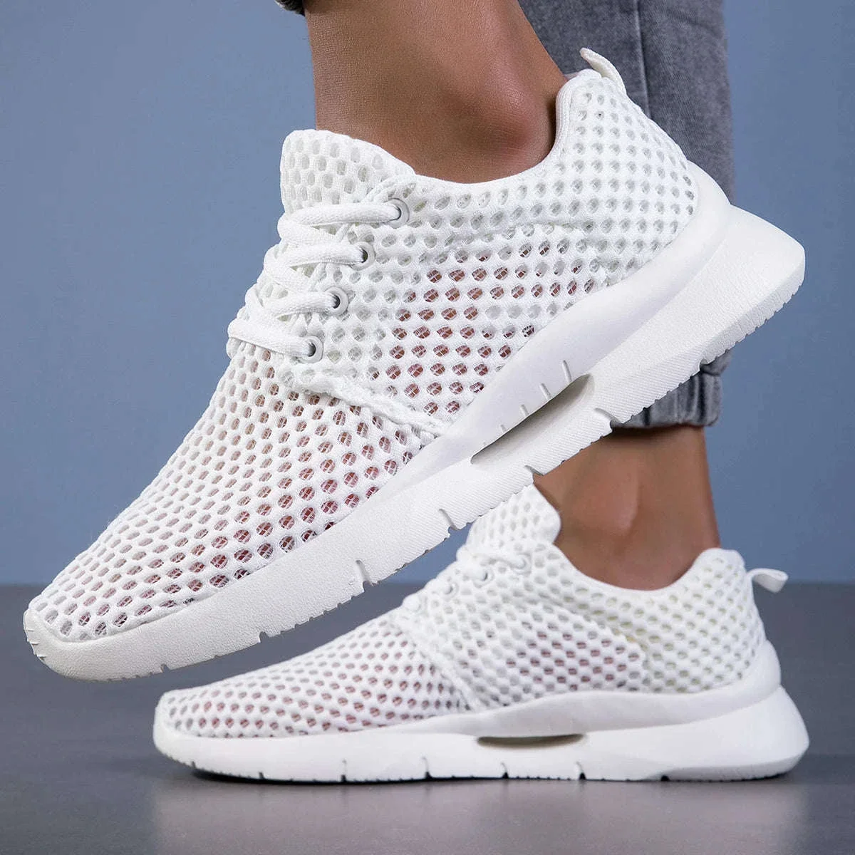 Men’s Breathable Mesh Summer Shoes Lightweight Casual Hiking Sneakers - Image 10