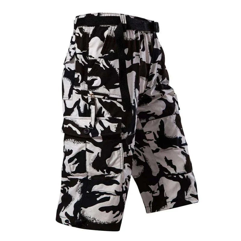 Men’s Cotton Cargo Shorts with 7 Pockets and Loose Fit - Image 15