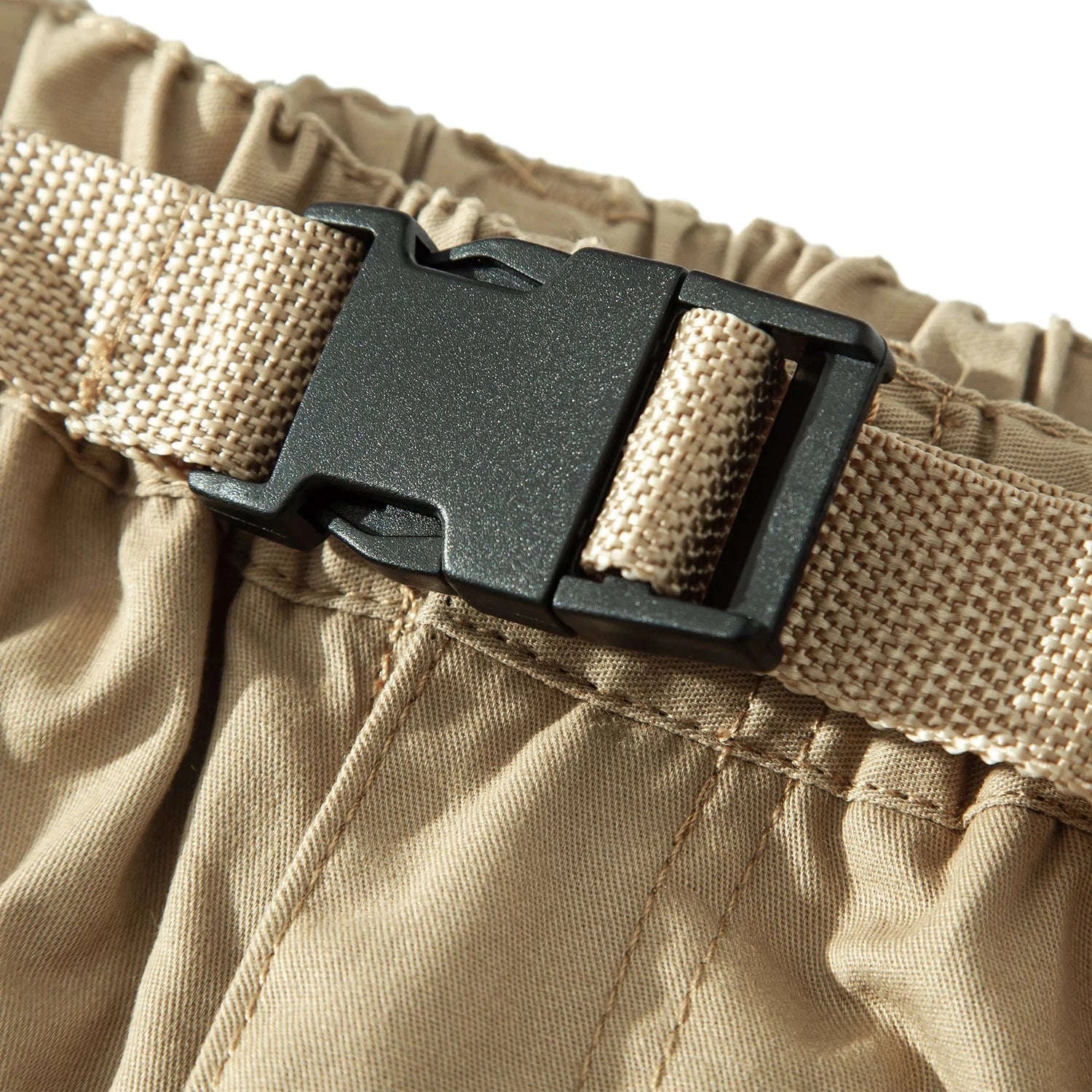 Men’s Cotton Cargo Shorts with 7 Pockets and Loose Fit - Image 3