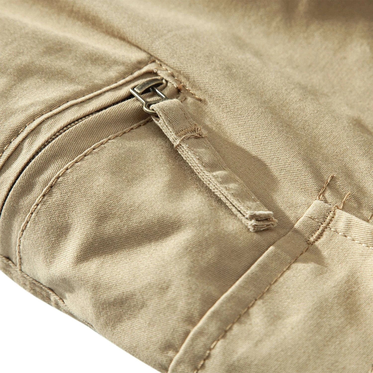 Men’s Cotton Cargo Shorts with 7 Pockets and Loose Fit - Image 5