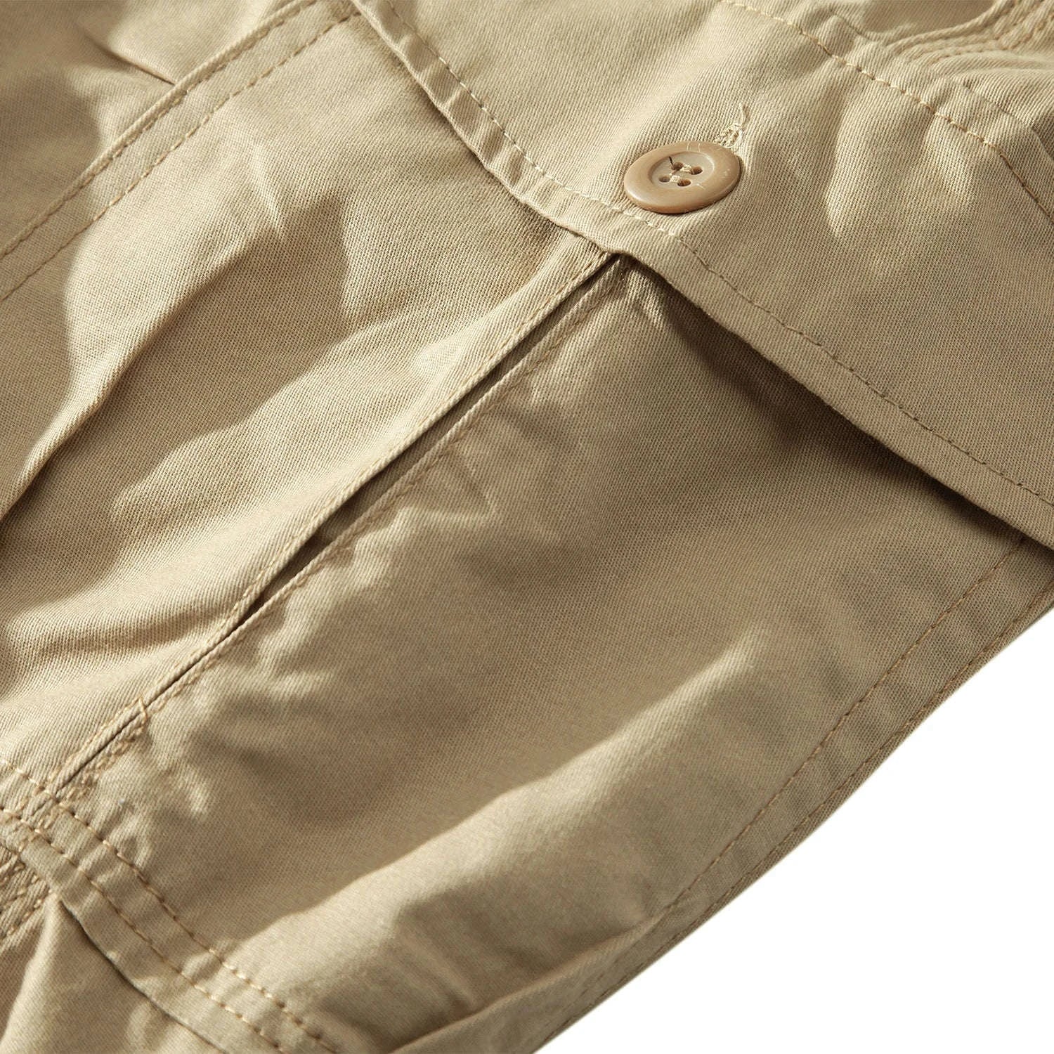 Men’s Cotton Cargo Shorts with 7 Pockets and Loose Fit - Image 6