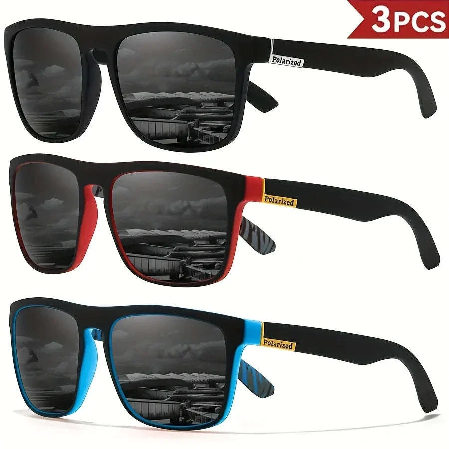 Men's Square Polarized Sunglasses with UV400 Protection - Image 18