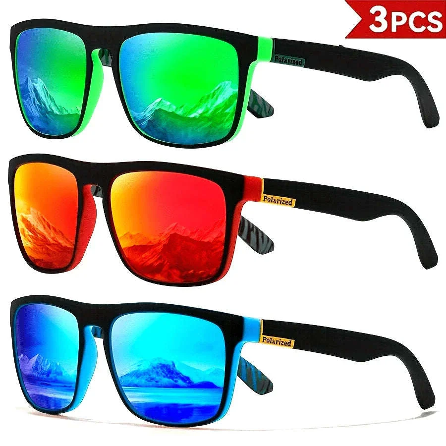 Men's Square Polarized Sunglasses with UV400 Protection - Image 25