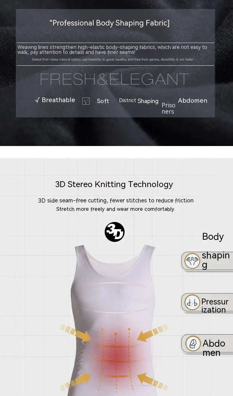 Men’s Compression Body Shaper Tank Top for a Smoother Look - Image 21