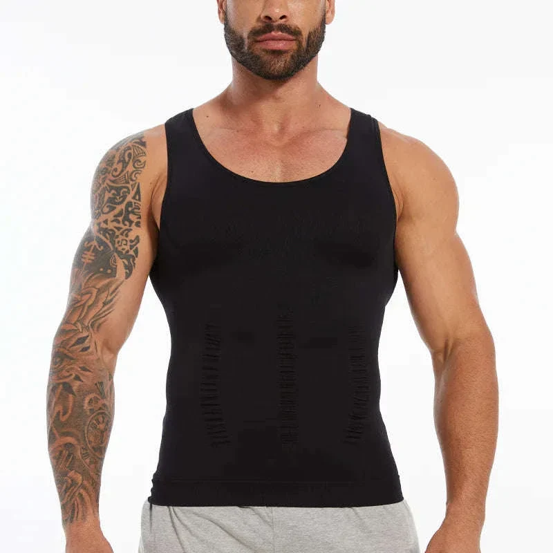 Men’s Compression Shapewear Vest for Tummy Control - Image 15