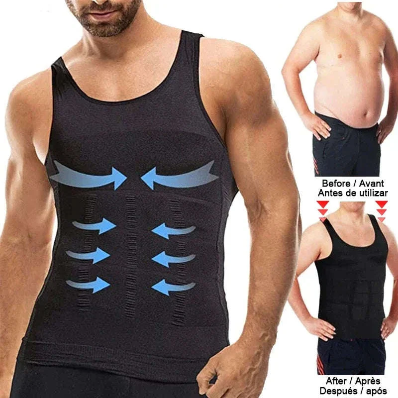 Men’s Compression Shapewear Vest for Tummy Control - Image 3
