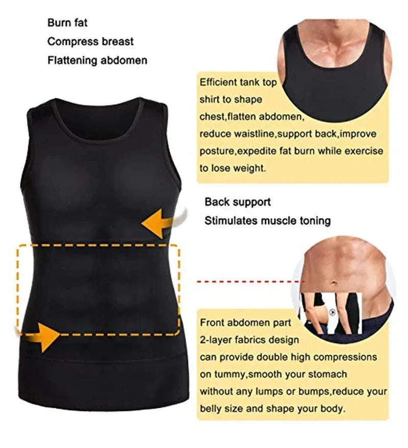 Men's Compression Tank Top for Support and Training Comfort - Image 5