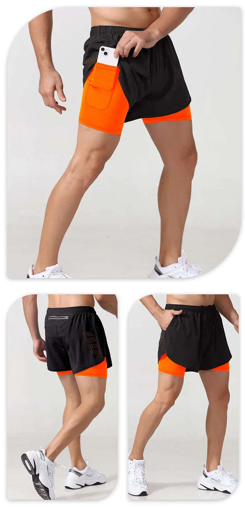 Men’s Quick-Dry Running Shorts with Double-Layer Support - Image 16
