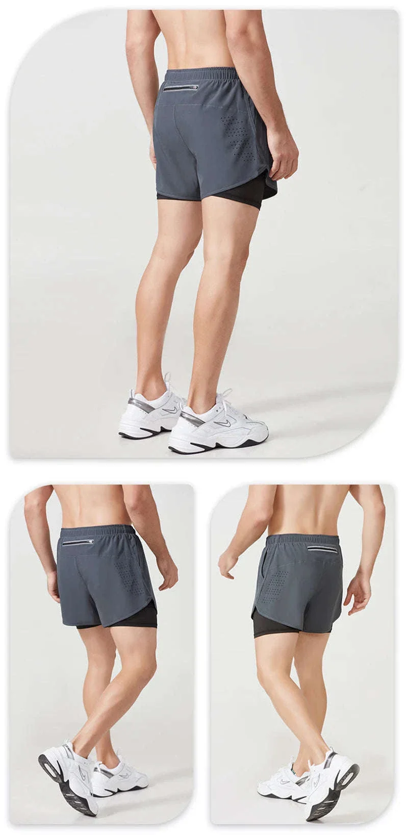Men’s Quick-Dry Running Shorts with Double-Layer Support - Image 18