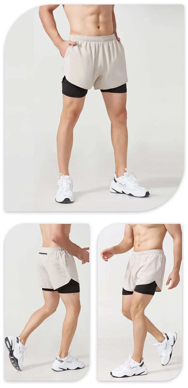 Men’s Quick-Dry Running Shorts with Double-Layer Support - Image 20