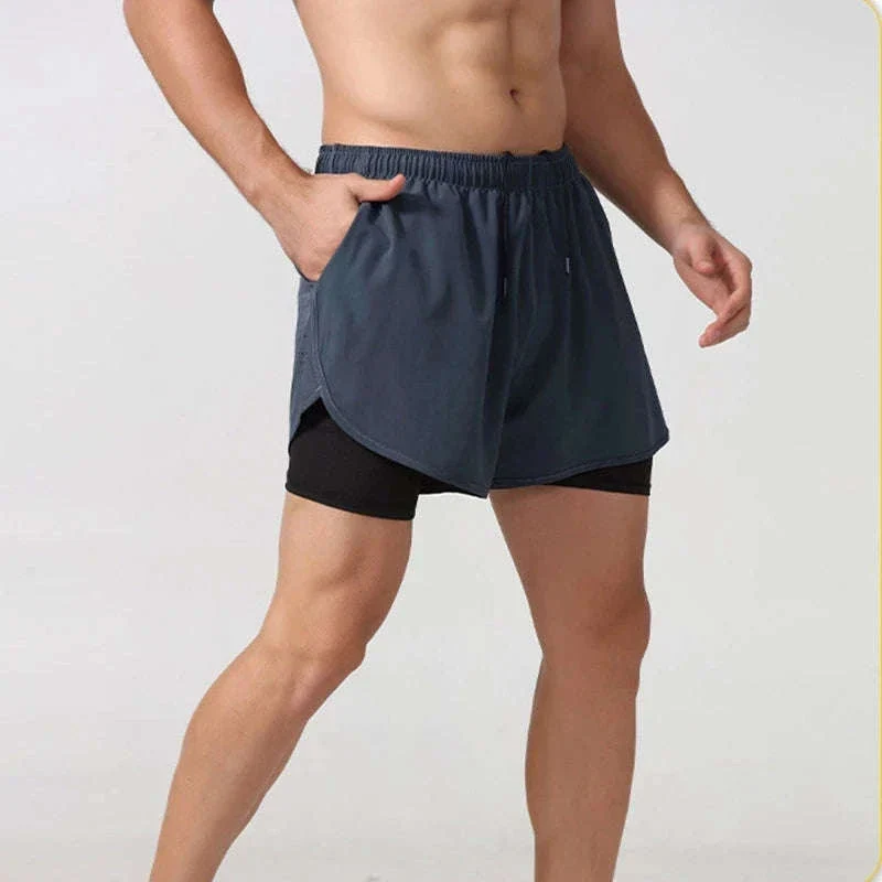 Men’s Quick-Dry Running Shorts with Double-Layer Support - Image 3