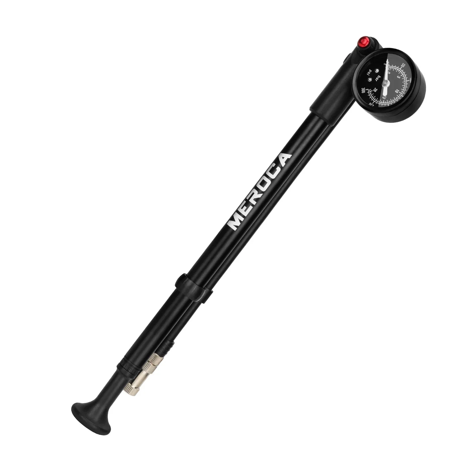 MEROCA 300psi MTB Shock Pump with Pressure Gauge - Image 6